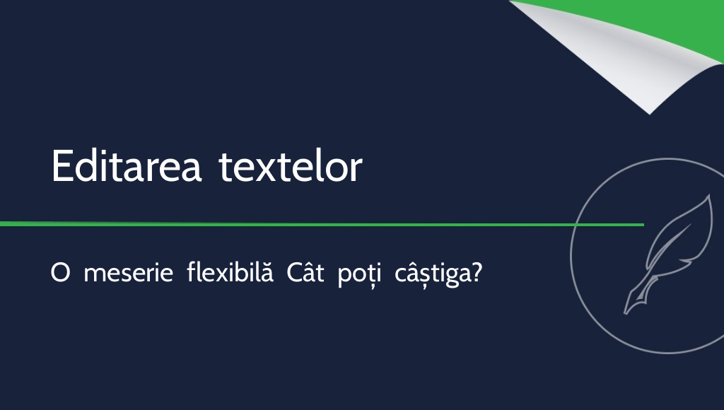 Editarea textelor: o meserie care merită?