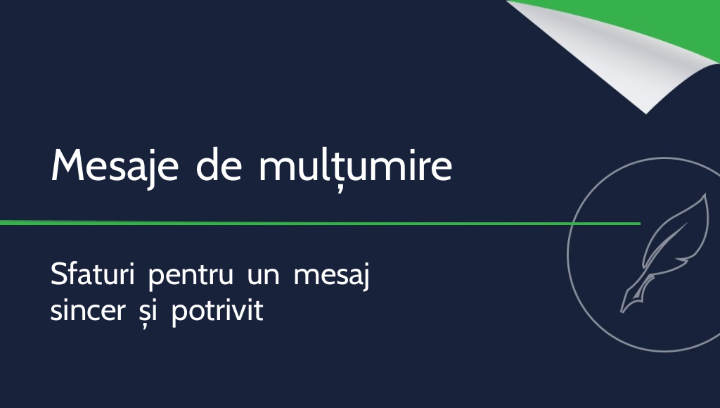Cum să scrii un mesaj de mulțumire? Sfaturi practice